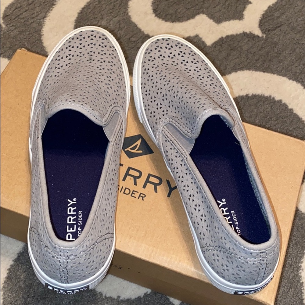 Sperry memory foam slip ons